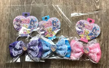 아이돌 프리큐어 새틴 리본 머리끈