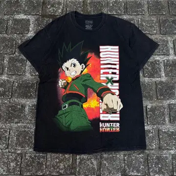 하나뿐인 HUNTER x HUNTER 곤 실크스크린 T 블리치 가공