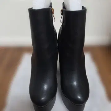 블랙 합성 피혁 부티