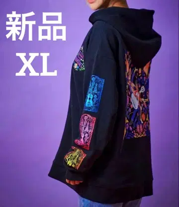 새상품 XL 디즈니 코코 후드 부착 후드티 블랙 리멤버 미