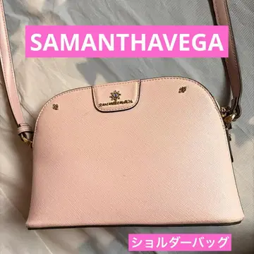 사만사 베가 핑크 숄더백 플라워 모티브