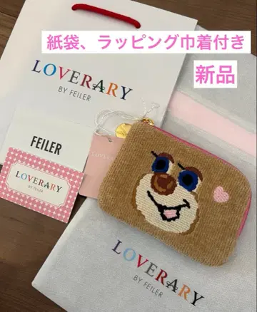 [ 새상품 ] 페이러 도업 테디걸 L자 파우치