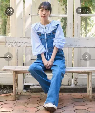 데님 살로펫 캐주얼 스타일 프릭스스토어 오버롤