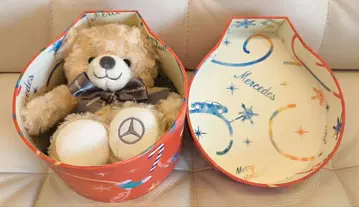 미사용 새상품 벤츠 크리스마스 테디베어 곰 봉제 인형
