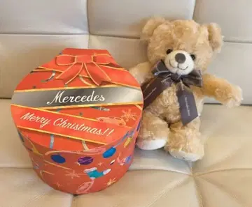 미사용 새상품 벤츠 크리스마스 테디베어 곰 봉제 인형