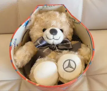 미사용 새상품 벤츠 크리스마스 테디베어 곰 봉제 인형