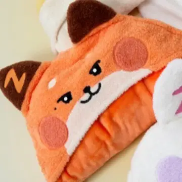 zeroni 후드 부착 담요 튀니니 메튀