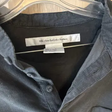 EEL 블랙 긴팔 셔츠