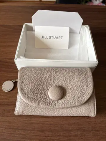 JILL STUART 접이식 지갑 베이지