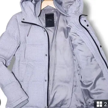 TETE HOMME 테트옴므 다운 자켓 울 퀼팅 후드