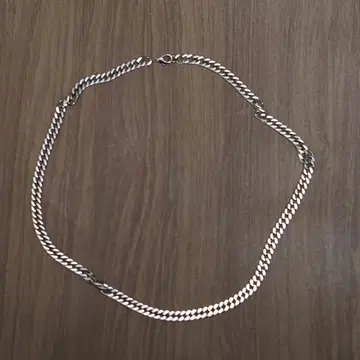 실버 로프 체인 목걸이 팔찌 2세트 오샤레