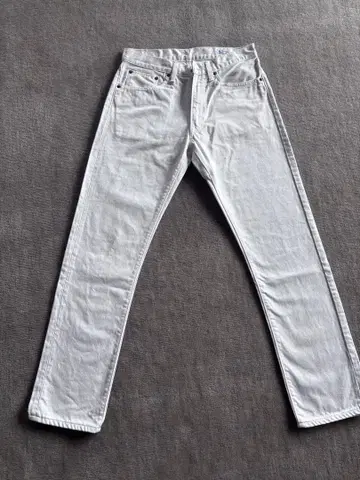 새상품급 ok Stow 화이트 스트레이트 데님 107