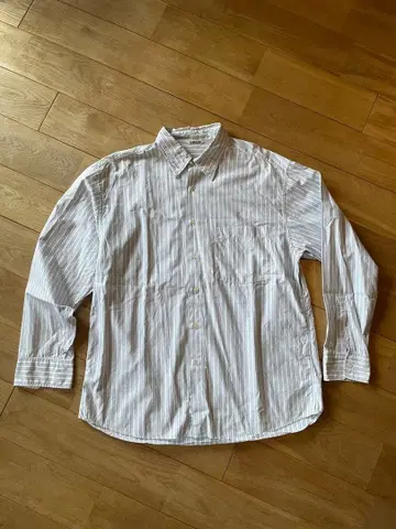 AURALEE 스트라이프 패턴 셔츠 사이즈 4 오라리