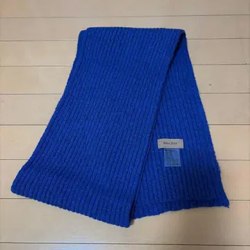 CANAL JEAN El mar 캐시미어 혼방 리브 머플러 파랑