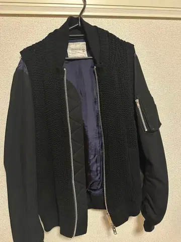 블랙 니트 자켓 사이즈 2 SACAI