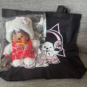 레어! 세키구치 키티 콜라보 몬치치 봉제 인형 토트백