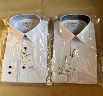 ORIHICA 화이트 긴팔 셔츠 2장 세트