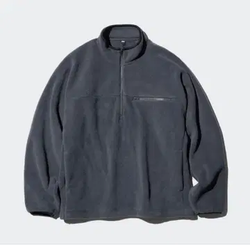 UNIQLO 플리스 오버 사이즈 하프 지퍼 풀오버 S 사이즈