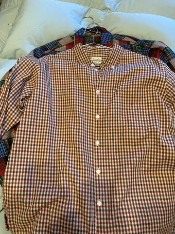 Steven alan 깅엄 체크 셔츠