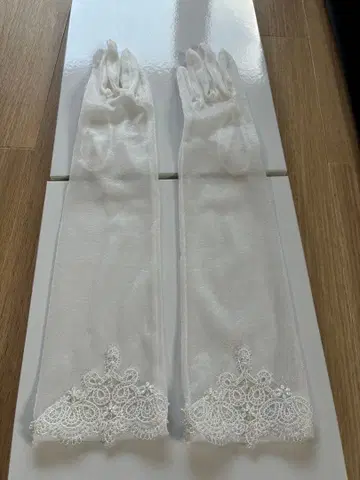 롱 오간자 LoveTiara 일본제 결혼식 장갑 팔꿈치 아래