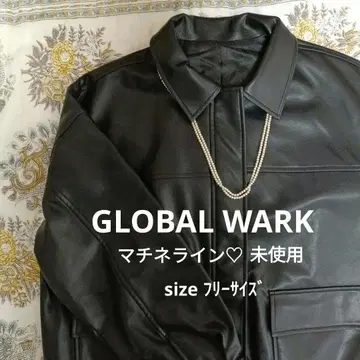 GLOBALWARK/바닥 인조 가죽 블루종