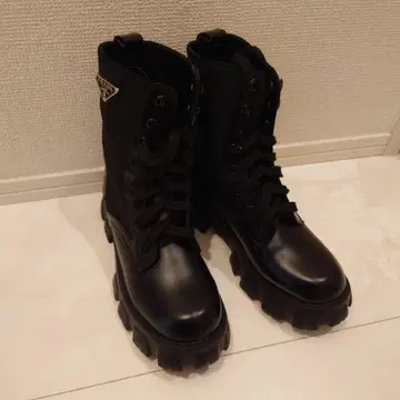 부츠 노브랜드 레이스업 블랙