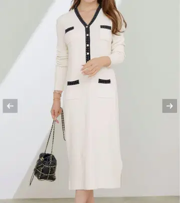 liala x PG / 에코베로 스티치 니트 원피스