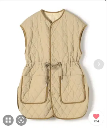 MACPHEE 퀼팅 크루넥 베스트