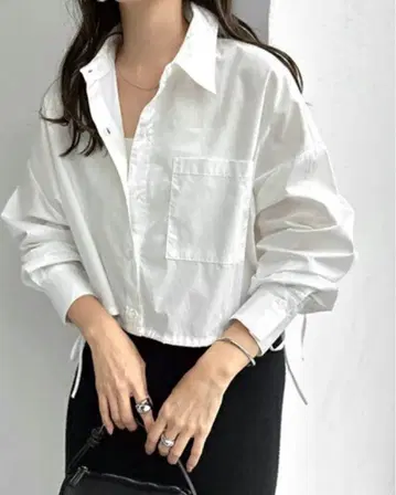 숏 기장 셔츠 블라우스