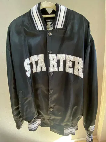 STARTER 블랙 바시티 자켓