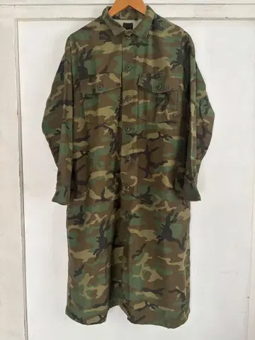 [ 새상품 ] orslow 밀리터리 롱 자켓 카모플라주