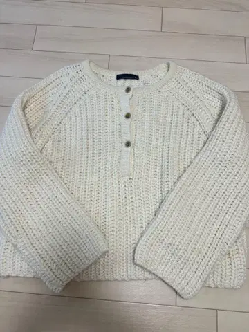 거의 미사용 오버 사이즈 스웨터/니트 화이트