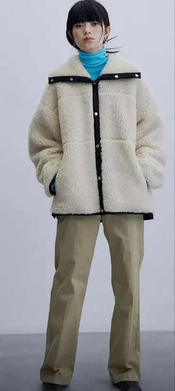 ADAM ET ROPE 나일론 자켓 보아 리버서블