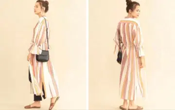 ne Quittezpas 스트라이프 원피스