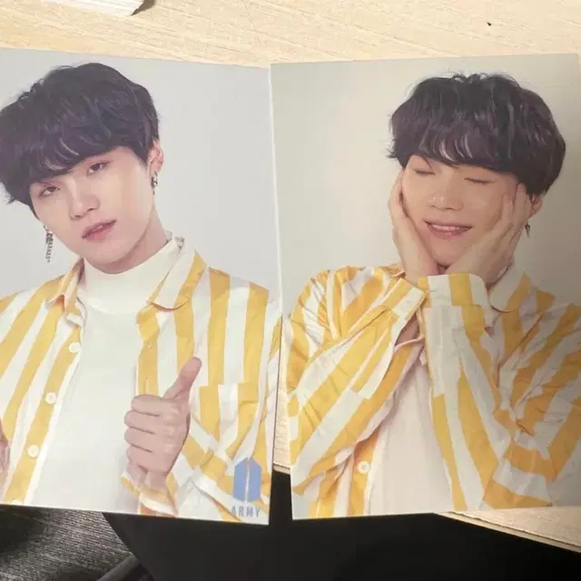 방탄 bts 슈가 윤기 럭키 아미부스 포카