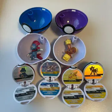 포켓몬 피규어와 볼 세트 6개