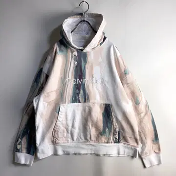 Calvin Klein 맨투맨 후드티 마블 아트 릴랙스