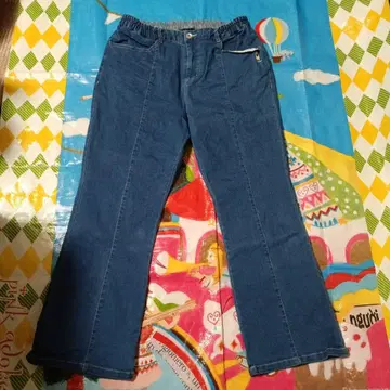 새상품급/드럭 스토어즈/데님 스트레치 팬츠/하트/F