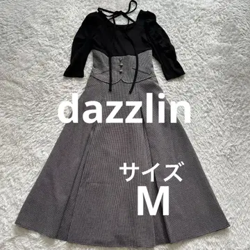 dazzlin 다즐린 초커 개더 코르셋 원피스