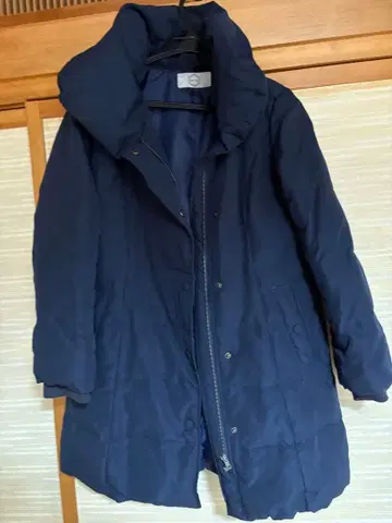 네이비 다운 자켓 코트 M