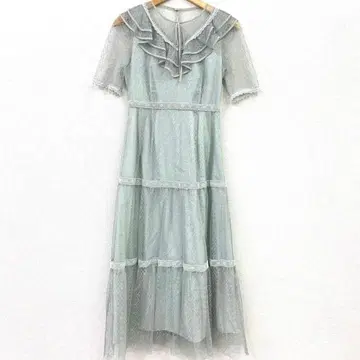 퍼퍼 Fur Fur 레이스 롱 원피스 드레스 프리 사이즈