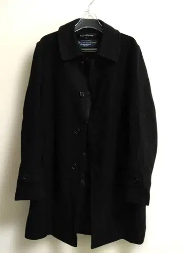 GREEN LABEL RELAXING 로로 피아나 원단 울 코트 M 블랙