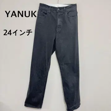 [ 새상품급 ] YANUK 다크 그레이 데님 24인치 스트레치 있음