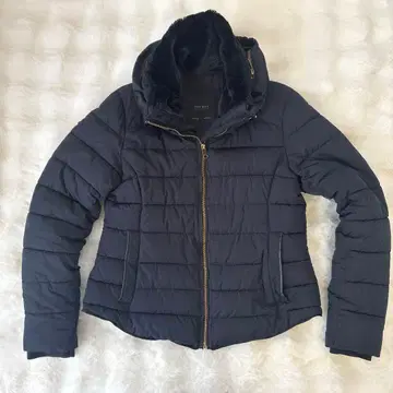 ZARA 네이비 퀼팅 다운 자켓 L