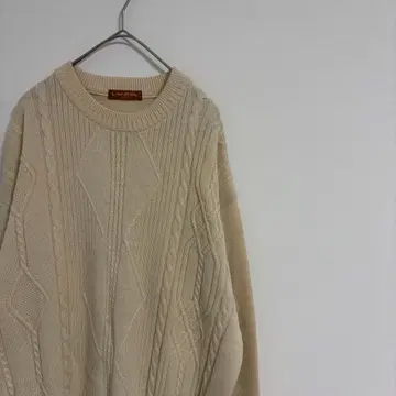 [ MADE in JAPAN ] 새상품급 Lancel 빈티지 케이블 니트