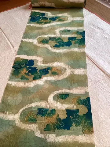 깃털 옷감 새상품 미재단 순수 실크