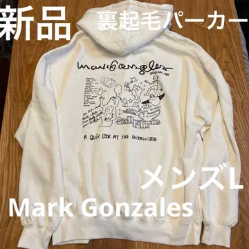 마크 곤잘레스 속기모 후드티 화이트 남성용 L