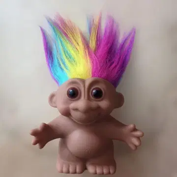 트롤 인형 피규어 레인보우 저금통