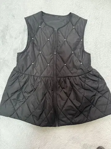 prose verse 퀼팅 펄 페플럼 베스트 M 사이즈