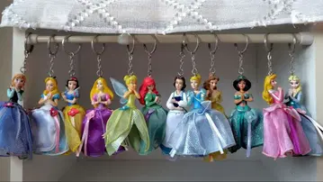 디즈니 프린세스 키링 12개